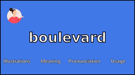 boulevard pronunciation